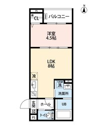 CRASTINE大蓮北4丁目Bの物件間取画像